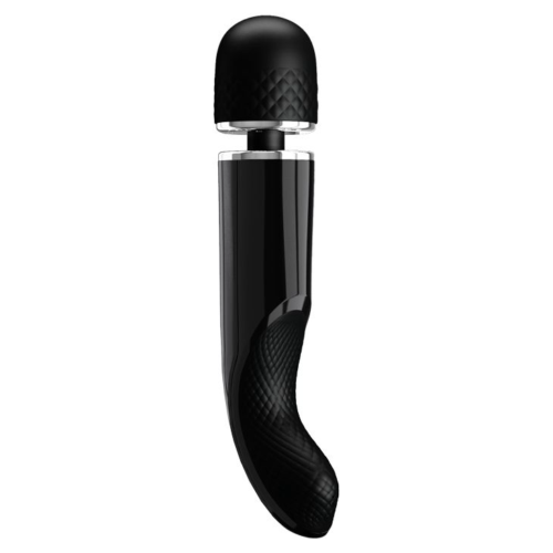 Черный вибратор-жезл Charming Massager Plus - 29 см. - 5