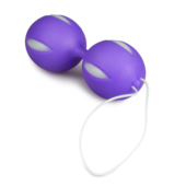 Фиолетовые вагинальные шарики Wiggle Duo - 2