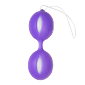 Фиолетовые вагинальные шарики Wiggle Duo - 0