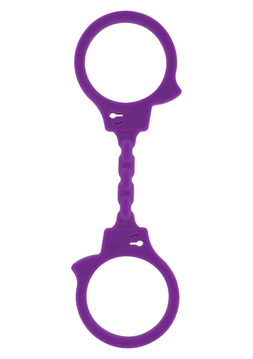 Фиолетовые эластичные наручники STRETCHY FUN CUFFS - 0
