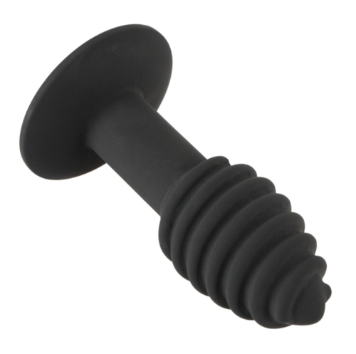 Черная анальная вибропробка Twist Butt Plug - 10,7 см. - 2