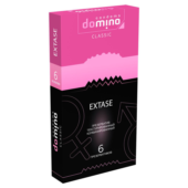 Презервативы с точками и рёбрышками DOMINO Classic Extase - 6 шт. - 0