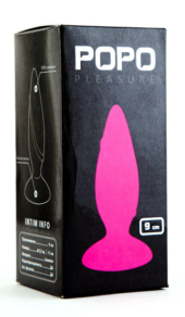 Конусообразная анальная пробка POPO Pleasure розового цвета - 9 см. - 0