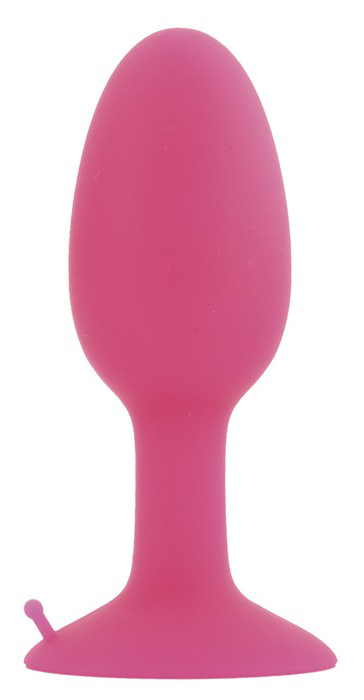 Розовая анальная втулка со стальным шариком внутри POPO Pleasure - 8,5 см. - 1