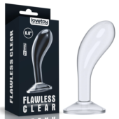 Прозрачный стимулятор простаты Flawless Clear Prostate Plug - 15 см. - 0