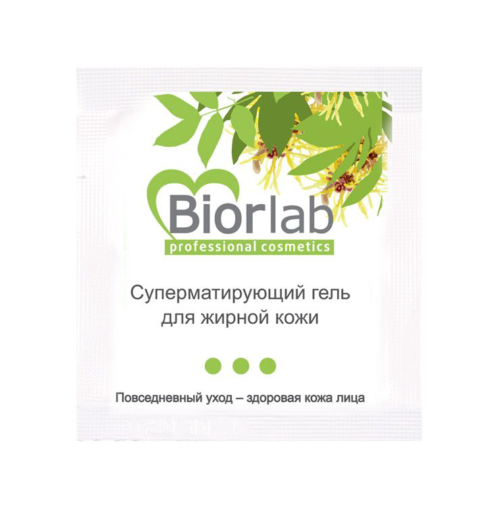 Суперматирующий гель BiorLab для жирной кожи - 3 гр. - 0