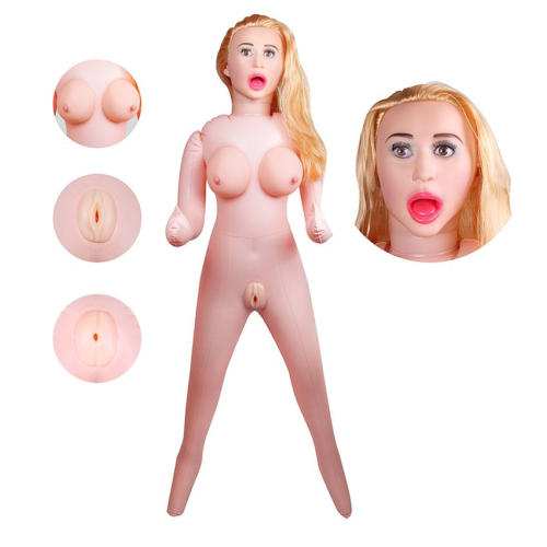 Надувная секс-кукла с вибрацией Синди - 3
