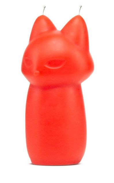 Красная БДСМ-свеча в форме злой кошки Fox Drip Candle - 0