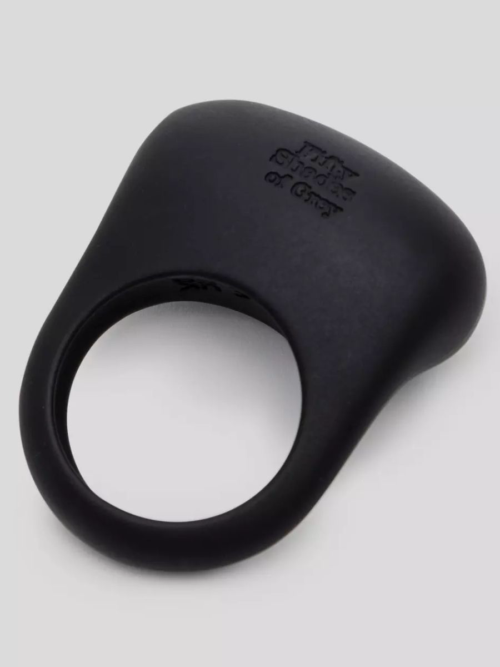 Черное эрекционное виброкольцо Sensation Rechargeable Vibrating Love Ring - 0