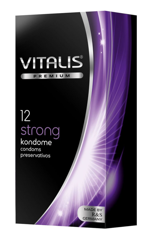 Презервативы с утолщённой стенкой VITALIS PREMIUM strong - 12 шт. - 0