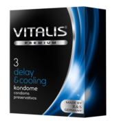 Презервативы VITALIS PREMIUM delay cooling с охлаждающим эффектом - 3 шт. - 0