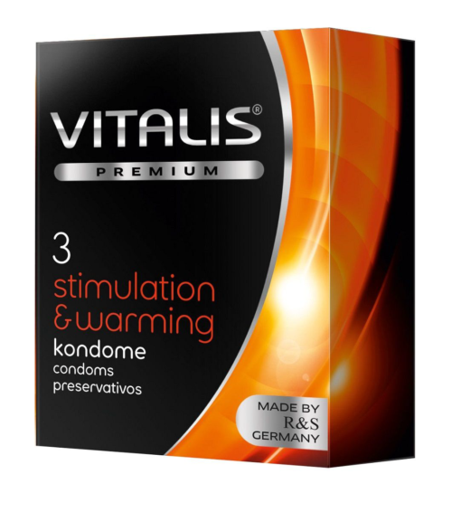 Презервативы VITALIS PREMIUM stimulation warming с согревающим эффектом - 3 шт. - 0