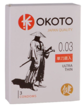 Ультратонкие презервативы OKOTO Ultra Thin - 3 шт. - 0