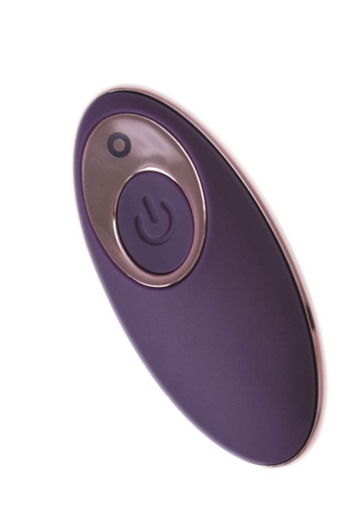 Фиолетовое виброяйцо с имитацией фрикций Bumpy - 1