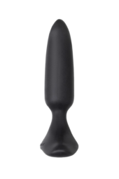Черная анальная вибропробка HUSH 2 Size XS - 12,1 см. - 3