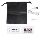 Черная анальная вибропробка HUSH 2 Size XS - 12,1 см. - 7