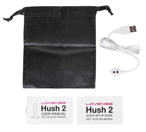 Черная анальная вибропробка HUSH 2 Size XS - 12,1 см. - 7