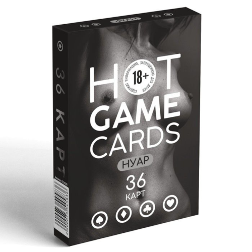 Игральные карты HOT GAME CARDS НУАР - 36 шт. - 0