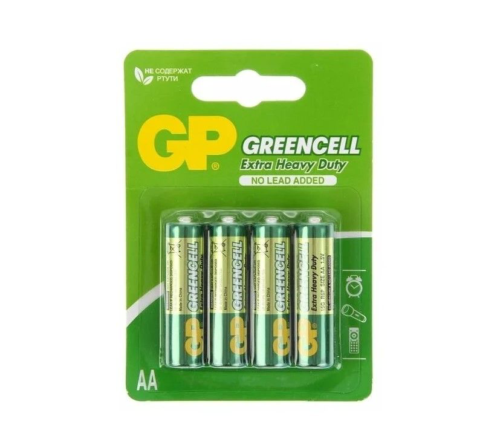 Батарейки солевые GP GreenCell AA/R6G - 4 шт. - 0