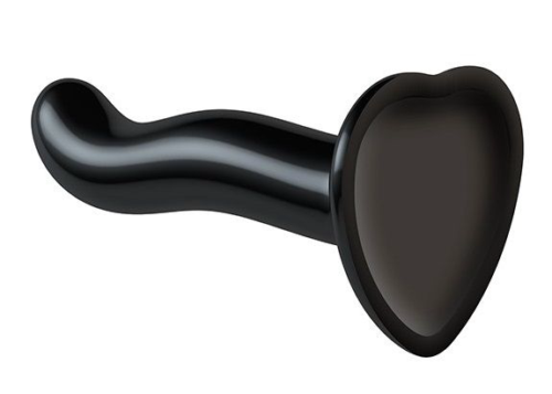 Черный фаллоимитатор-насадка Strap-On-Me P G spot Dildo size S - 16,4 см. - 1
