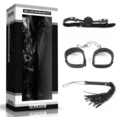 БДСМ-набор Deluxe Bondage Kit: наручники, плеть, кляп-шар - 0