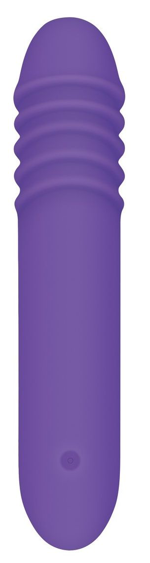 Фиолетовый светящийся G-стимулятор The G-Rave - 15,1 см. - 6