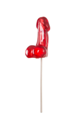 Красный леденец в форме фаллоса со вкусом виски - 1
