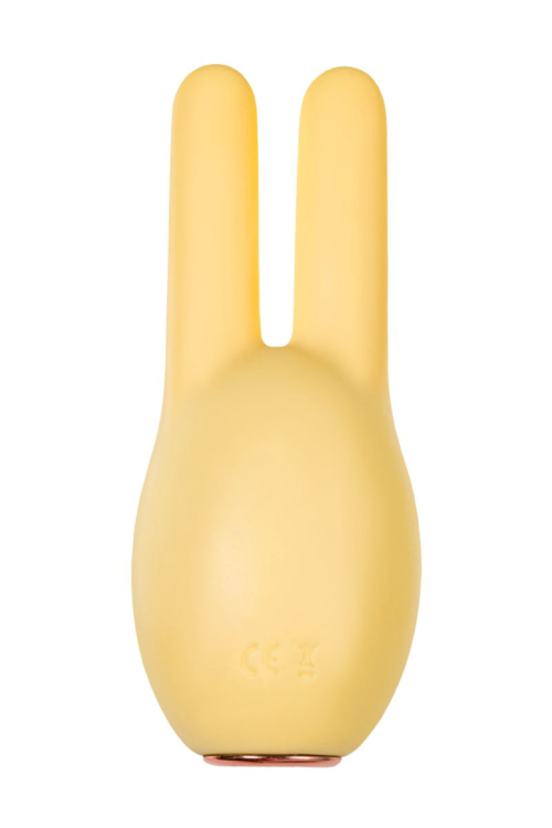 Желтый клиторальный стимулятор с ушками Mr. Bunny - 2
