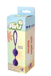 Фиолетовые вагинальные шарики Flirts Kegel Balls - 7