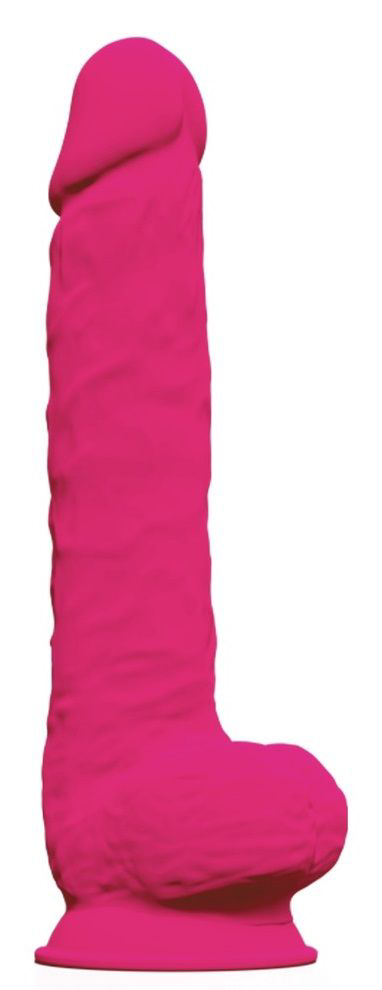 Ярко-розовый фаллоимитатор-гигант Model 1 - 38 см. - 0