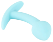 Голубая анальная втулка Mini Butt Plug - 7,1 см. - 5