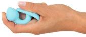 Голубая анальная втулка Mini Butt Plug - 7,1 см. - 7