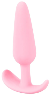 Розовая анальная втулка Mini Butt Plug - 8,4 см. - 3