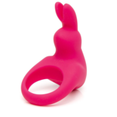 Розовое эрекционное виброкольцо Happy Rabbit Rechargeable Rabbit Cock Ring - 0