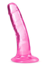 Розовый фаллоимитатор Hard N Happy - 13,9 см. - 0