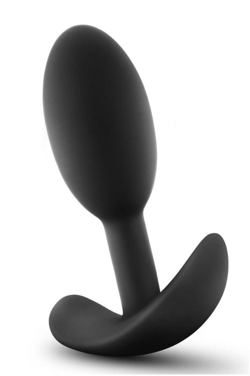 Черный анальный стимулятор Vibra Slim Plug Small - 8,8 см. - 0