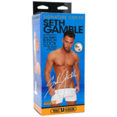 Телесный фаллоимитатор-реалистик Signature Cocks Seth Gamble со съемной присоской - 20,3 см. - 2