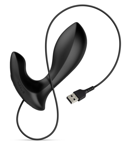 Черная анальная вибровтулка Nexus Duo Plug - 9,8 см. - 3