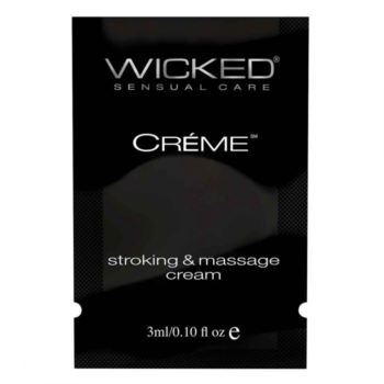 Крем для массажа и мастурбации Wicked Stroking and Massage Creme - 3 мл.