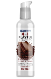 Массажный гель 4-в-1 Chocolate Sensation с ароматом шоколада - 118 мл. - 0