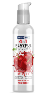 Массажный гель 4-в-1 Poppin Wild Cherry с ароматом вишни - 118 мл. - 0