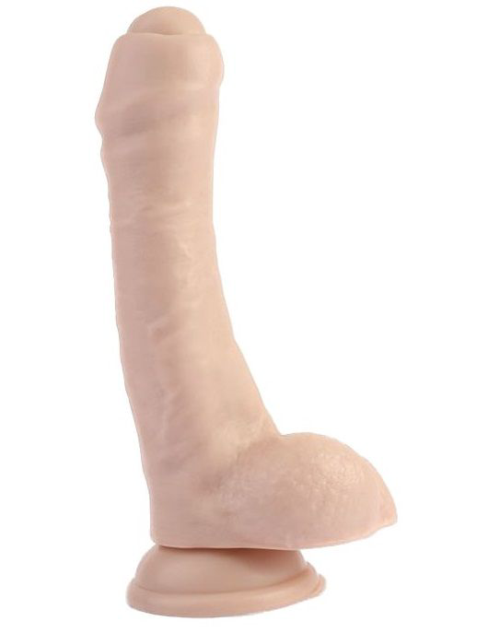 Телесный фаллоимитатор Super Sex Cock - 20,5 см. - 0