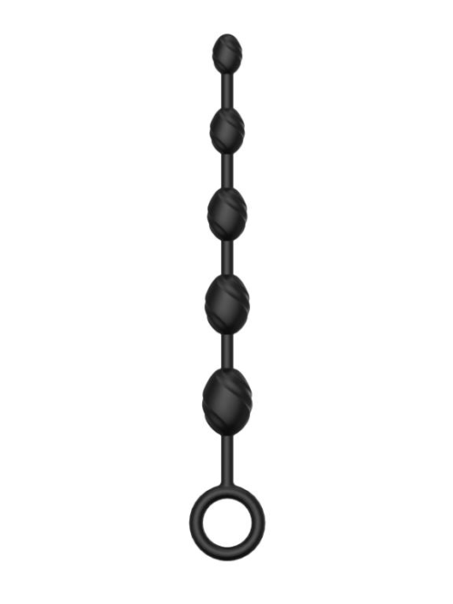 Черная анальная цепочка №03 Anal Chain - 30 см. - 2