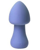 Голубой перезаряжаемый клиторальный стимулятор-грибочек Parasol Mushroom - 0