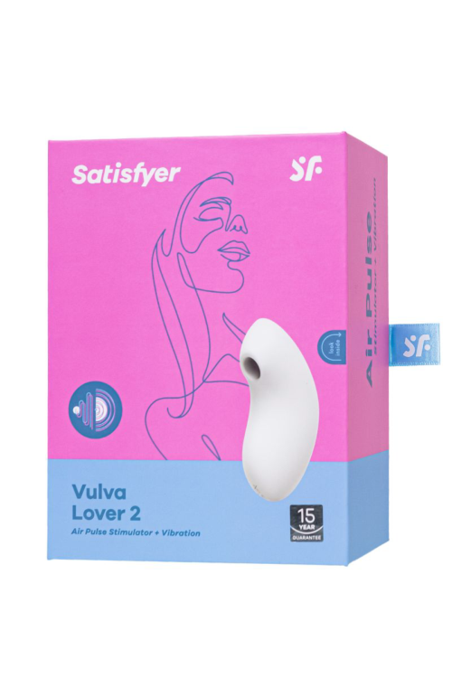 Белый вакуум-волновой вибростимулятор Vulva Lover 2 - 5