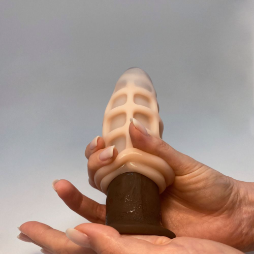 Телесный мастурбатор-ротик Oral Mini Masturbator - 3