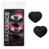 Черные пэстисы в форме сердечек Heart Pasties - 1