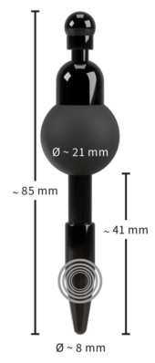 Черный уретральный вибростимулятор Vibrating Penis Plug - 5