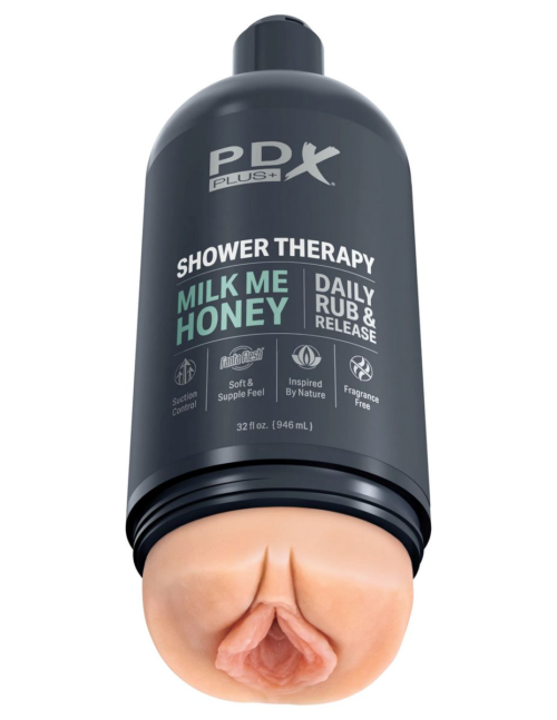 Телесный мастурбатор-вагина Shower Therapy Milk Me Honey - 0