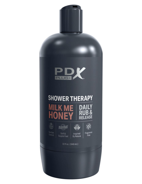 Мастурбатор-вагина цвета карамели Shower Therapy Milk Me Honey - 3
